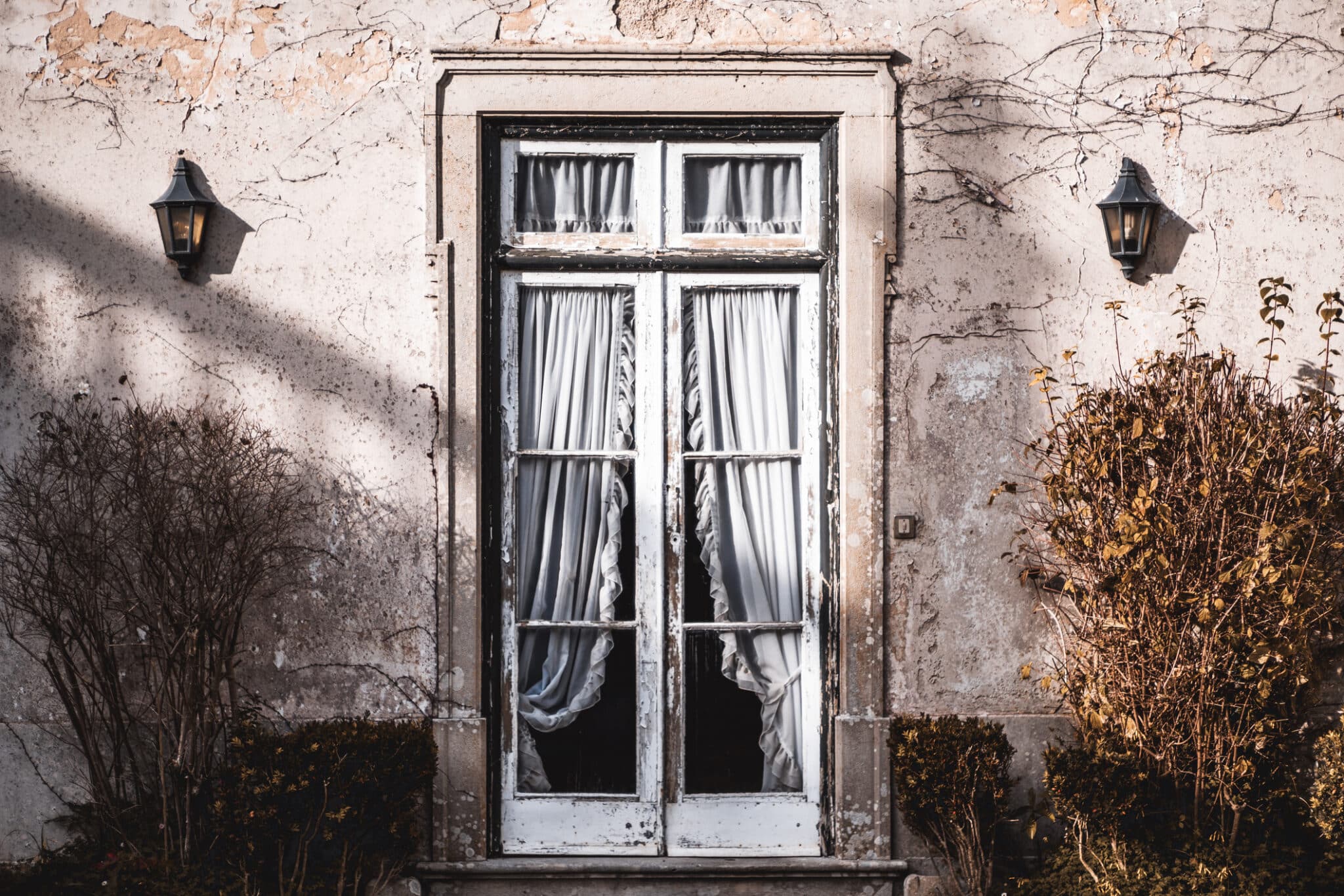 old patio doors.