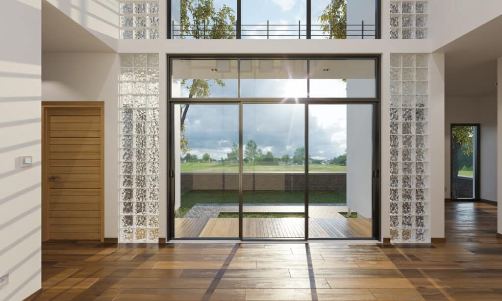 Sliding Glass Walls.