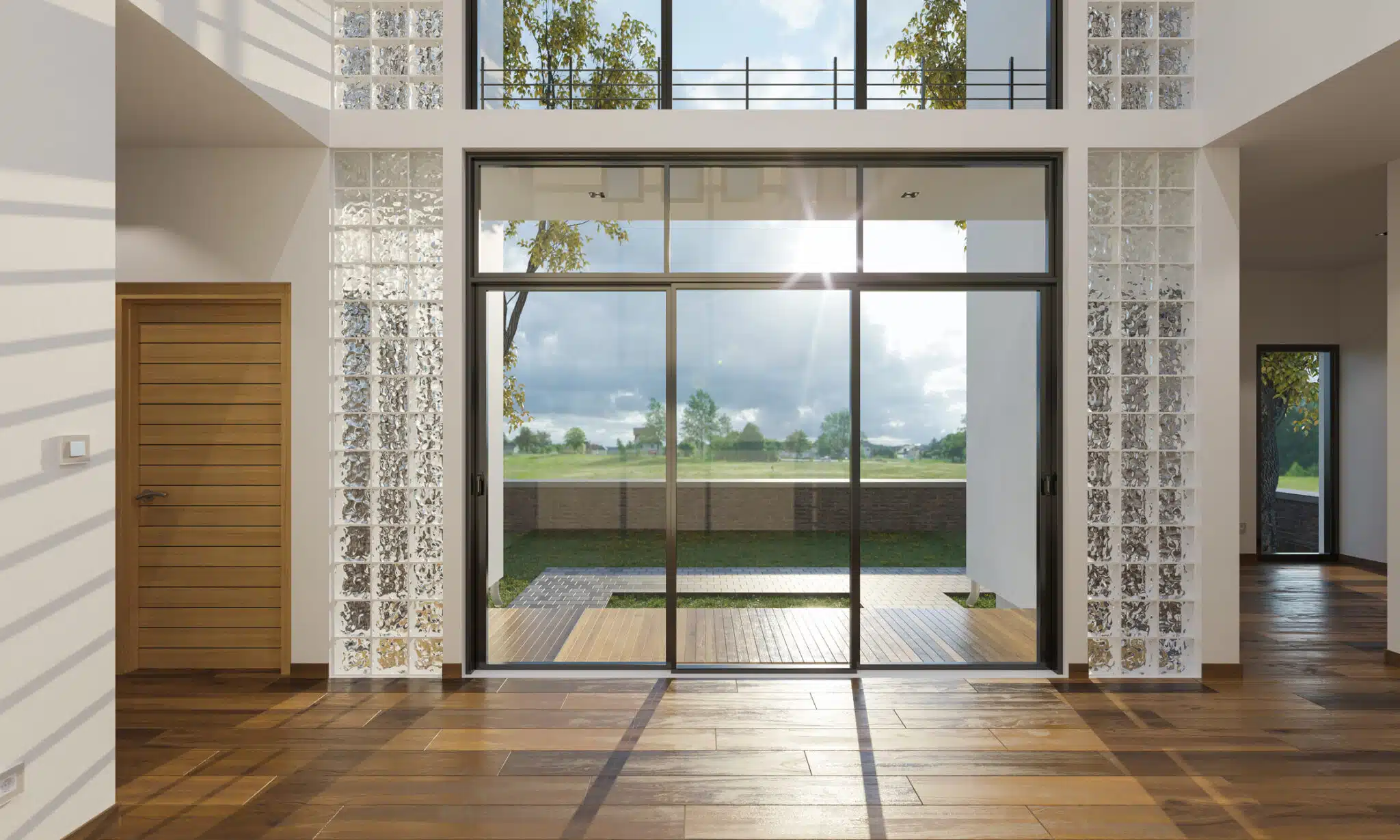 Sliding Glass Walls.